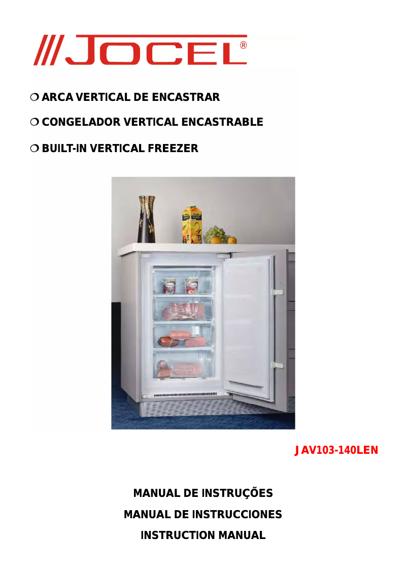Page 1 de la notice Manuel utilisateur Jocel JAV103-140LEN