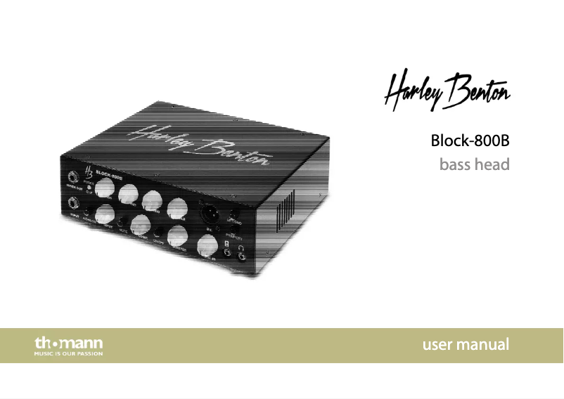 Image de la première page du manuel de l'appareil Block-800B