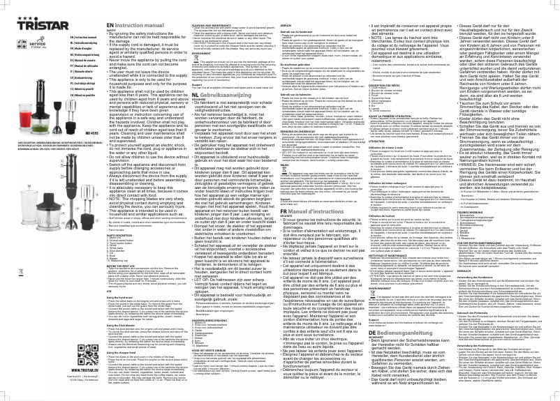 Image de la première page du manuel de l'appareil MX-4195