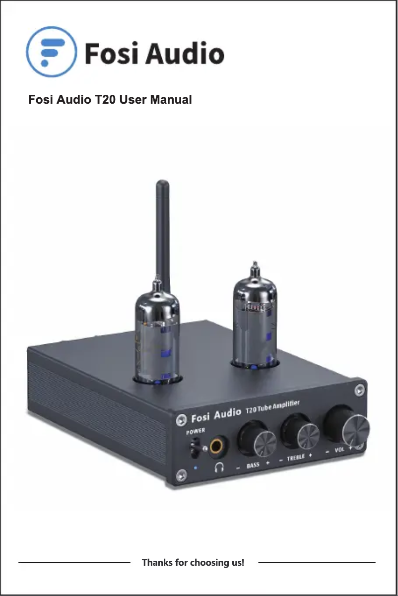 Página 1 del manual Manual de usuario Fosi Audio T20