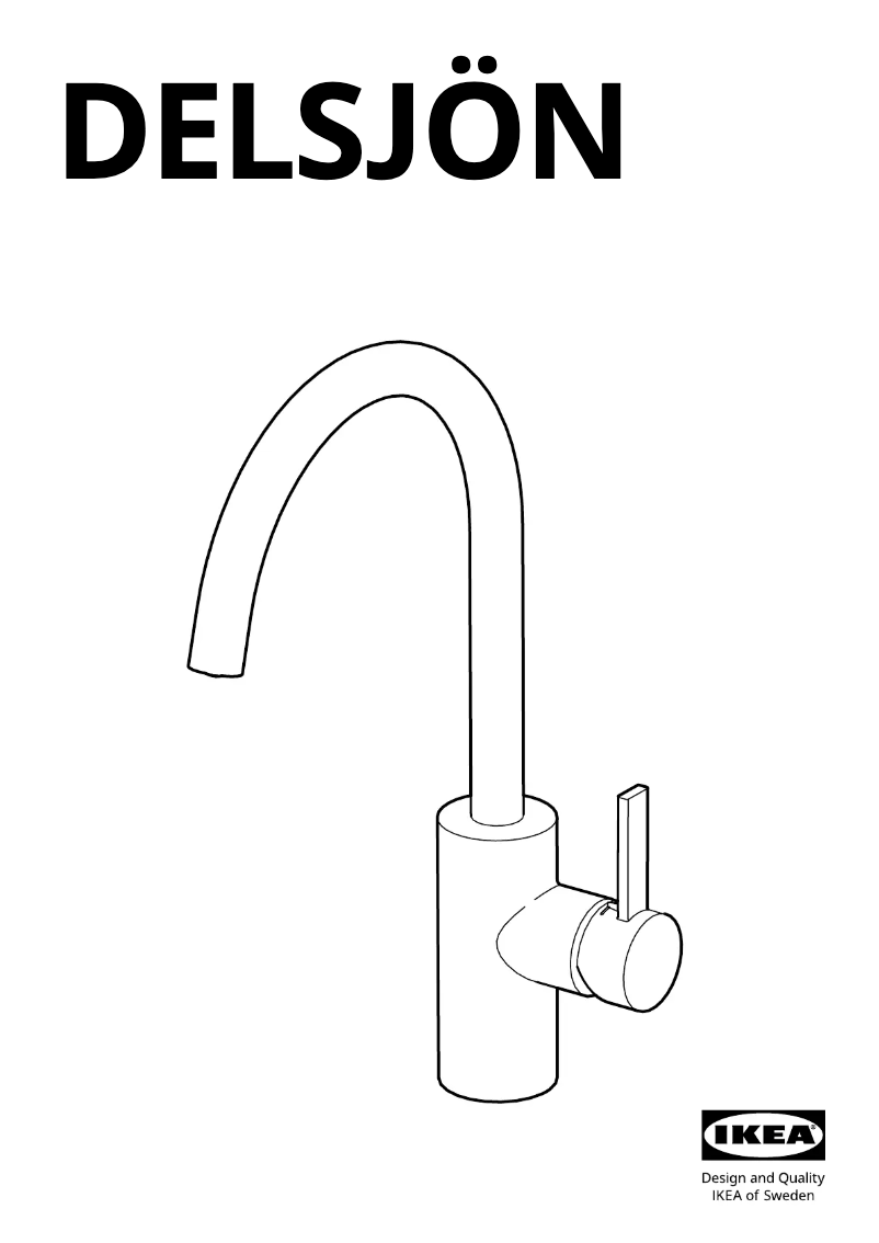 Page 1 de la notice Manuel utilisateur Ikea DELSJÖN 804.956.05