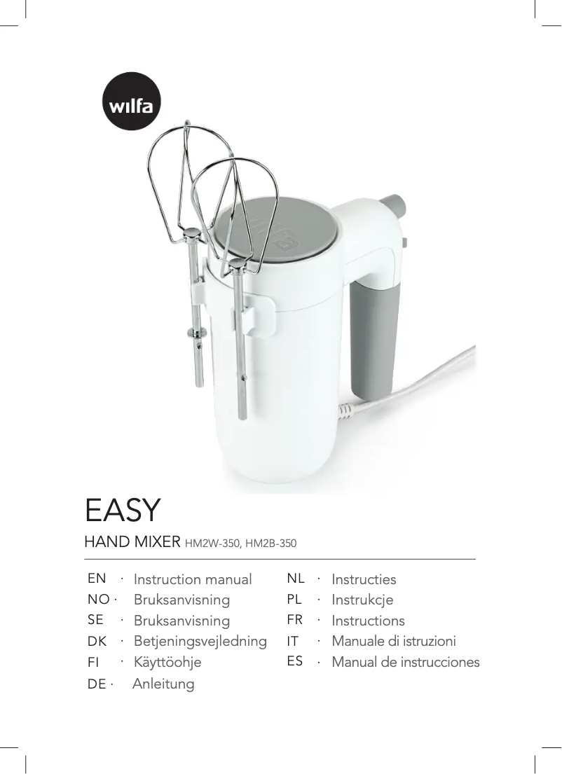 Image de la première page du manuel de l'appareil Easy HM2B-350