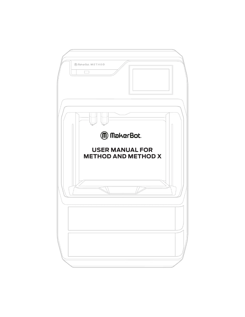 Page n°1 - Manuel utilisateur MakerBot Method X