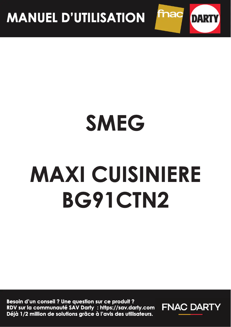Image de la première page du manuel de l'appareil BG91CTN2
