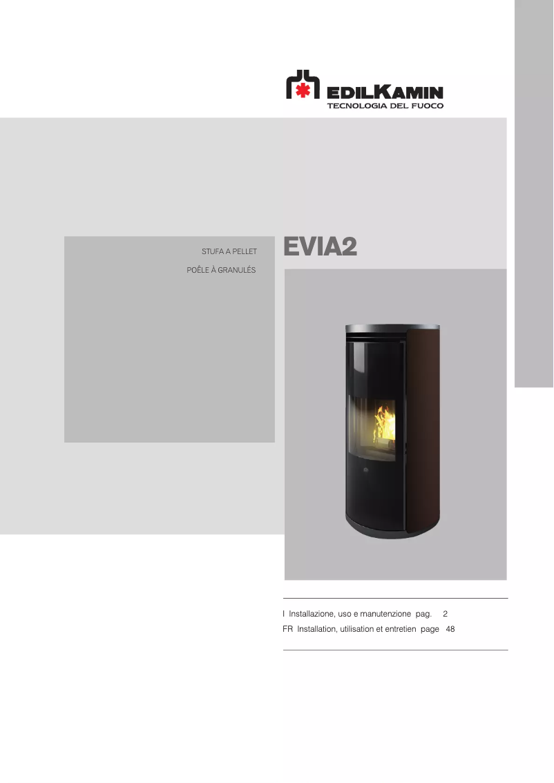 Page n°1 - Manuel utilisateur Edilkamin EVIA2