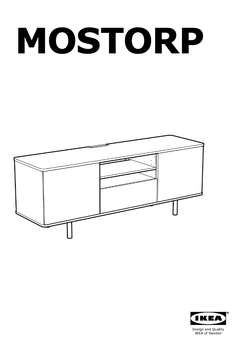 Image de la première page du manuel de l'appareil MOSTORP