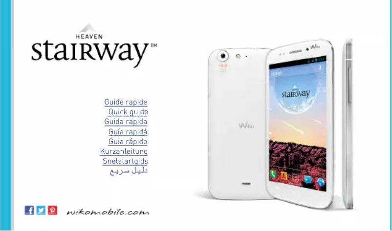 Page 1 de la notice Manuel utilisateur Wiko Stairway