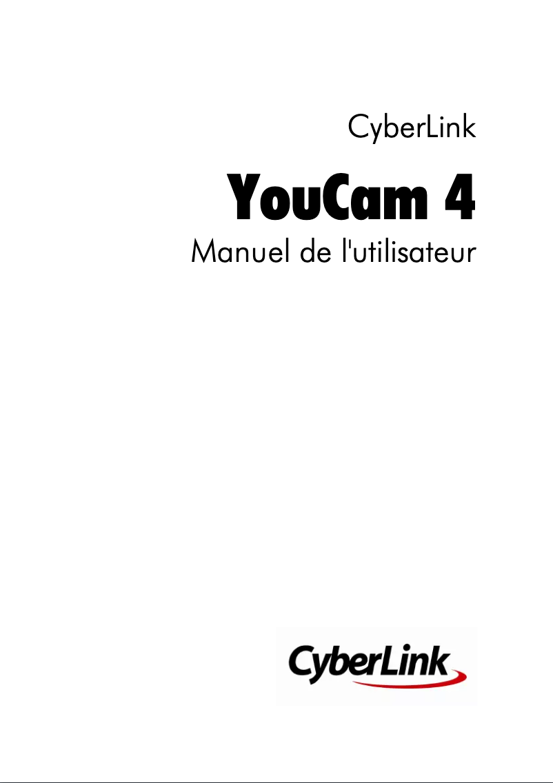 Page 1 de la notice Manuel utilisateur Cyberlink YouCam 4