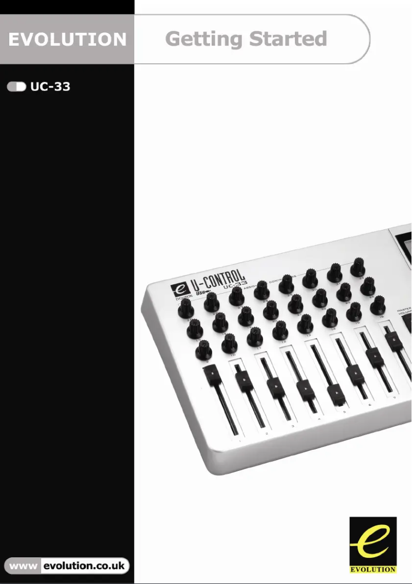 Page 1 de la notice Manuel utilisateur M-Audio UC-33e=