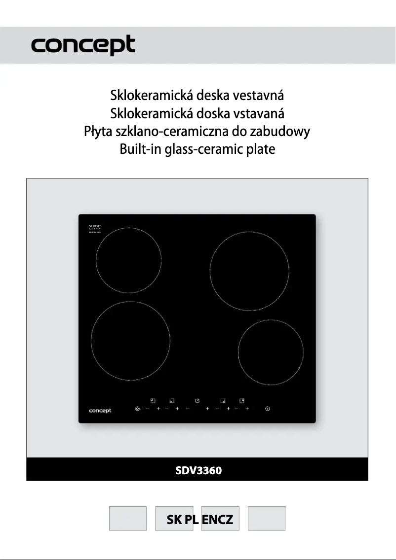 Page 1 de la notice Manuel utilisateur Concept SDV-3360