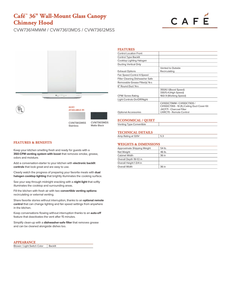 Image de la première page du manuel de l'appareil CVW73613MDS