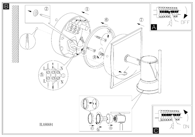 Page 1 de la notice Manuel utilisateur Eglo Tamara