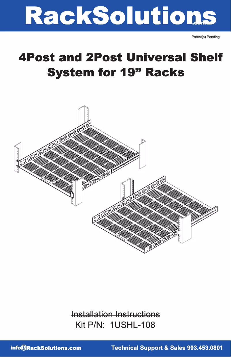 Page n°1 - Manuel utilisateur Origin Storage 1USHL-108