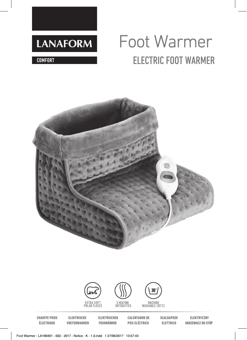 Image de la première page du manuel de l'appareil Foot Warmer