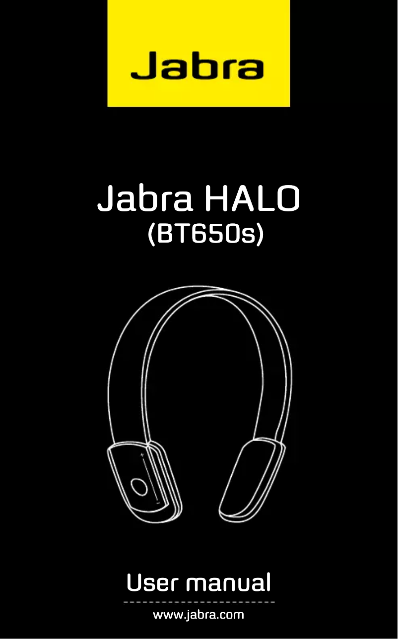 Page 1 de la notice Manuel utilisateur Jabra BT650 HALO