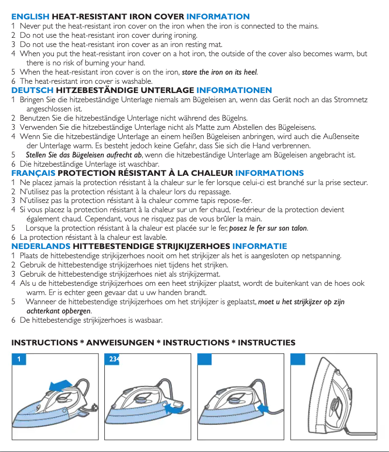 Page 1 de la notice Manuel utilisateur Philips GC010