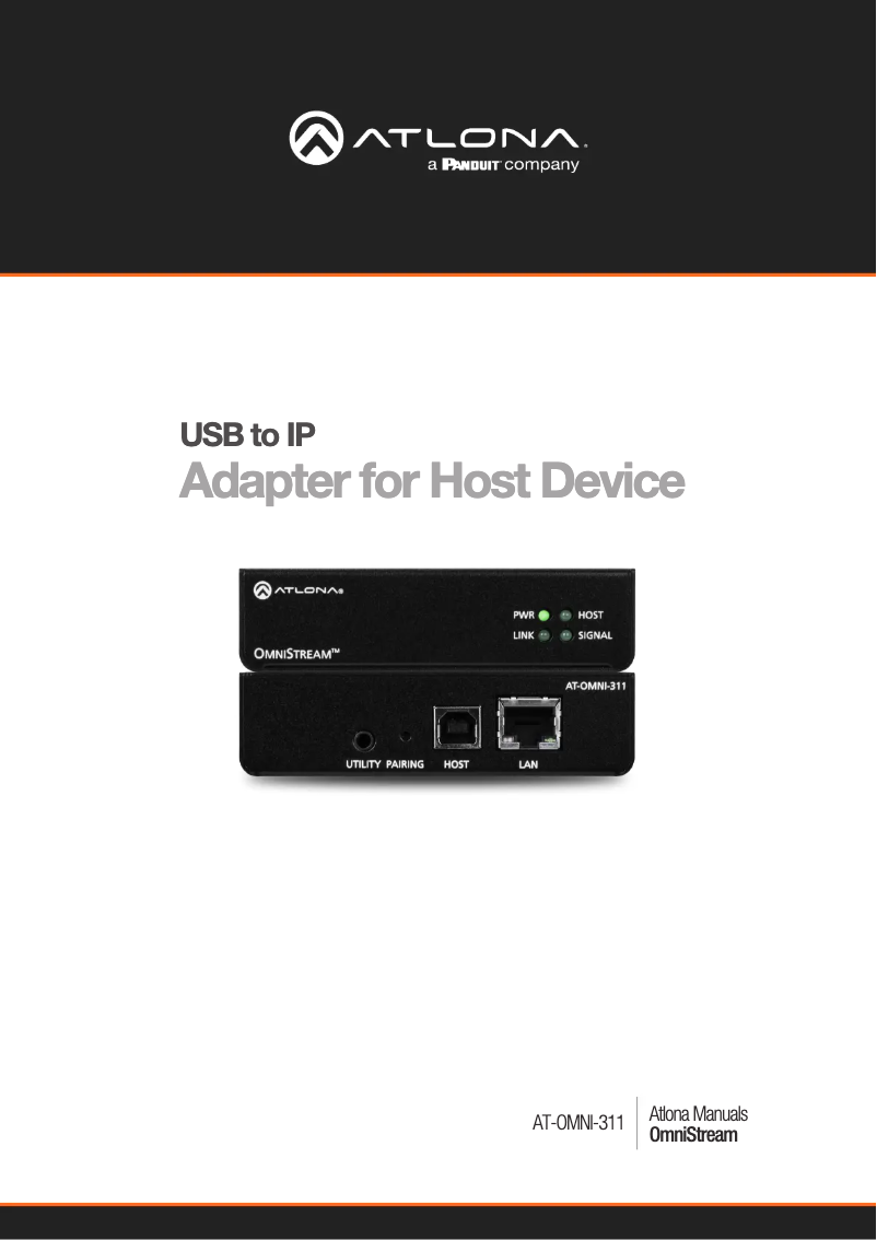 Image de la première page du manuel de l'appareil OmniStream AT-OMNI-311