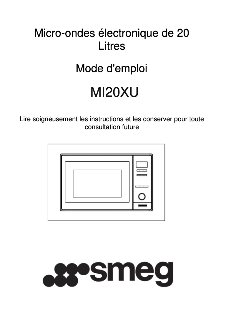 Imagen de la primera página del manual del dispositivo MI20XU