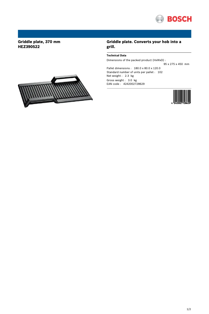 Image de la première page du manuel de l'appareil HEZ390522