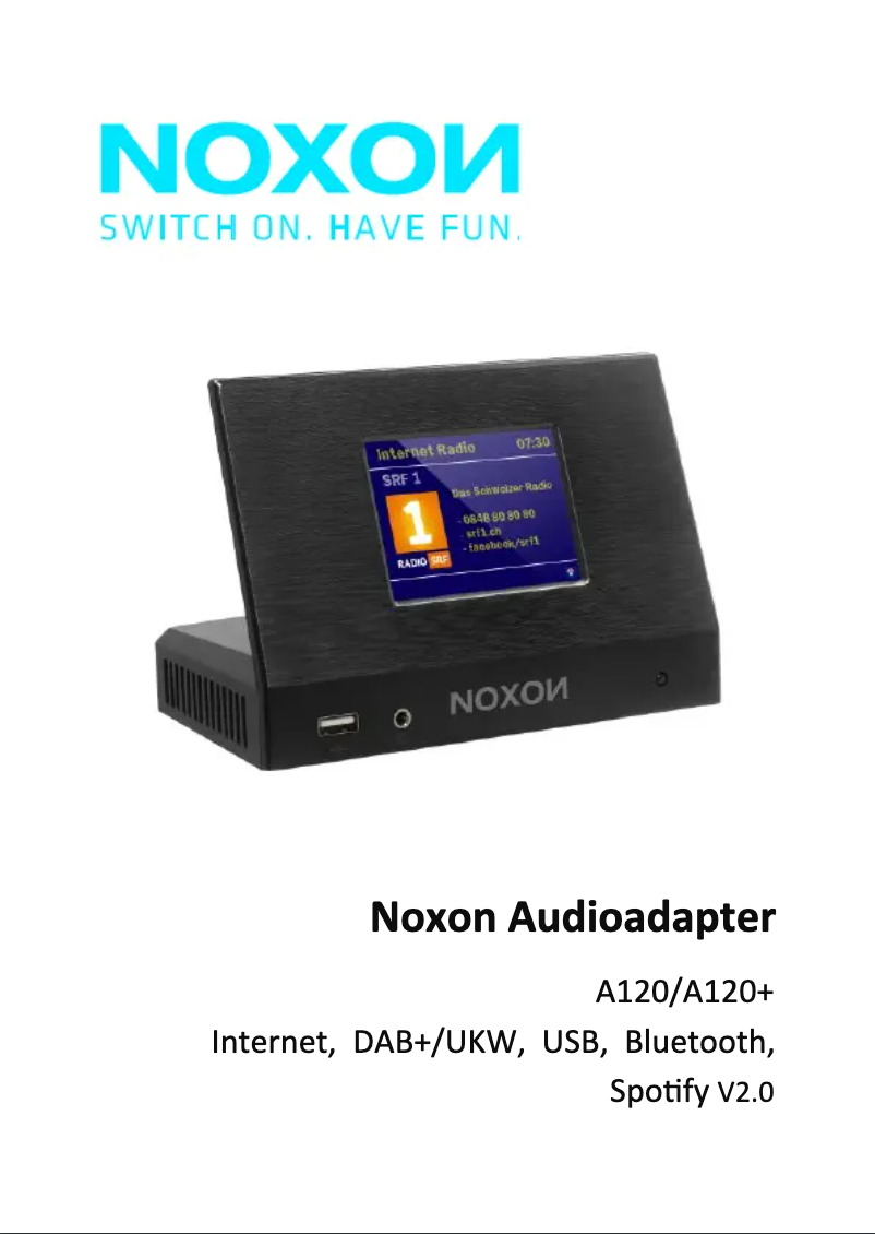 Page 1 de la notice Manuel utilisateur Noxon A120+