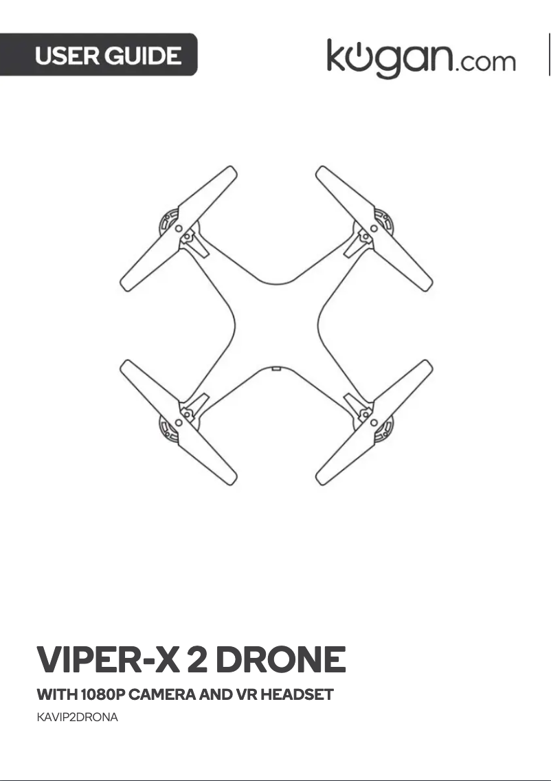 Page n°1 - Manuel utilisateur Kogan KAVIP2DRONA