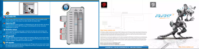Página 1 del manual Manual de usuario Mad Catz R.A.T. 7