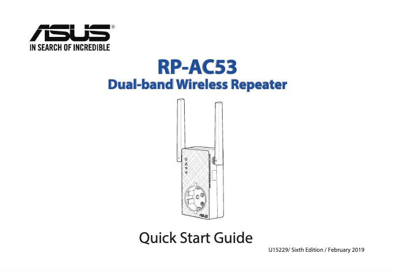 Page n°1 - Manuel utilisateur Asus RP-AC53