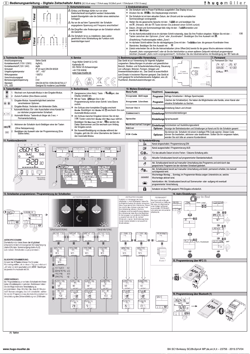 Image de la première page du manuel de l'appareil 172 423 pro4