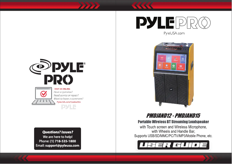 Página 1 del manual Manual de usuario Pyle PMDJAND12