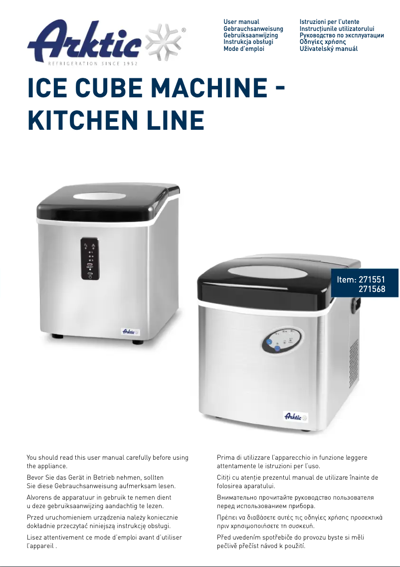 Page n°1 - Manuel utilisateur Arktic 271551