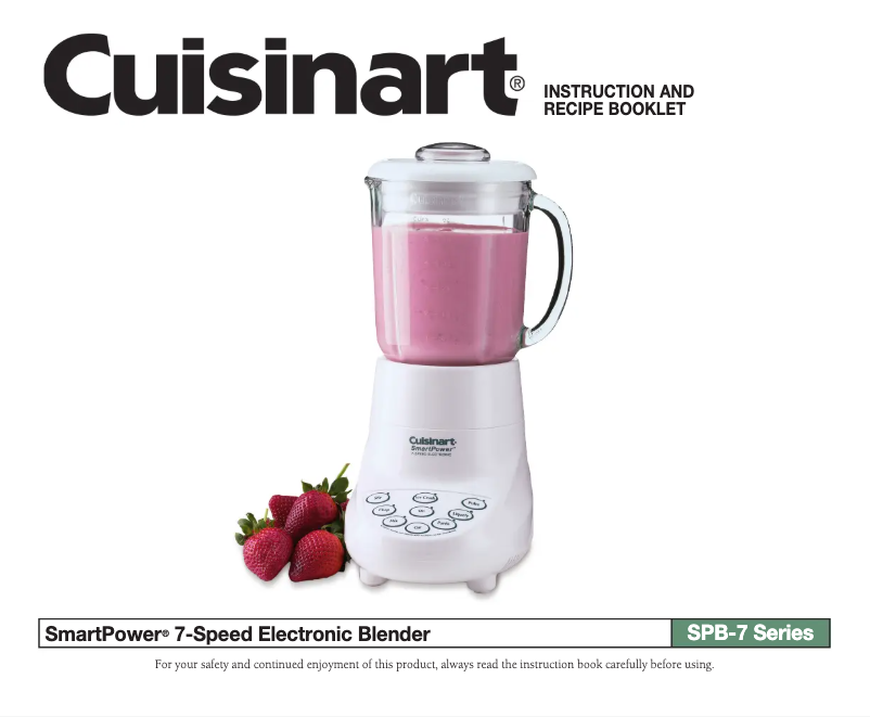 Página 1 del manual Manual de usuario Cuisinart SmartPower SPB-7