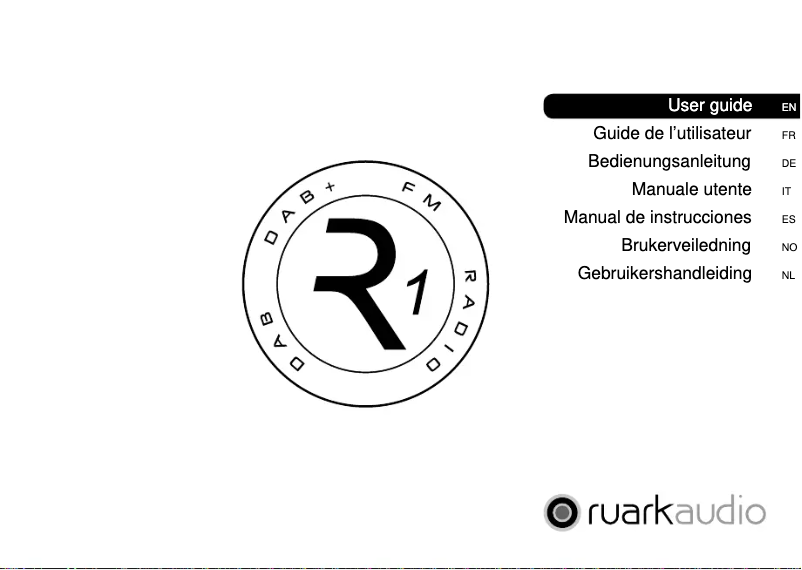 Página 1 del manual Manual de usuario Ruark Audio R1 Mk2