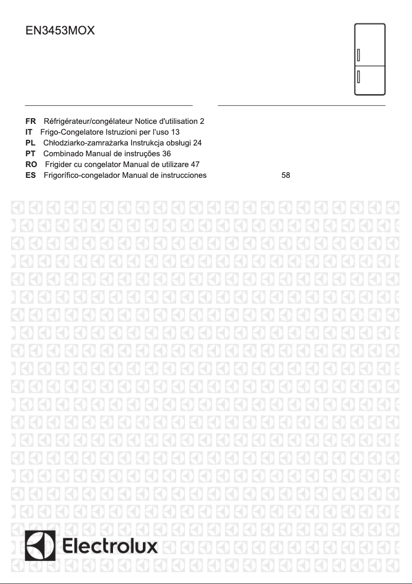 Page 1 de la notice Manuel utilisateur Electrolux EN3453MOX