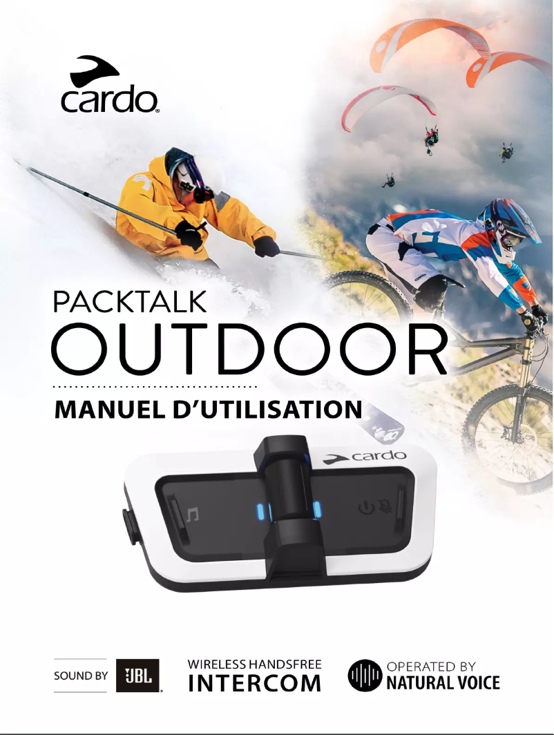 Page 1 de la notice Manuel utilisateur Cardo Packtalk Outdoor