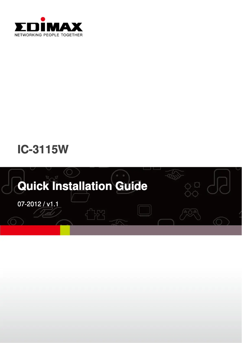 Página 1 del manual Manual de usuario Edimax IC-3115W