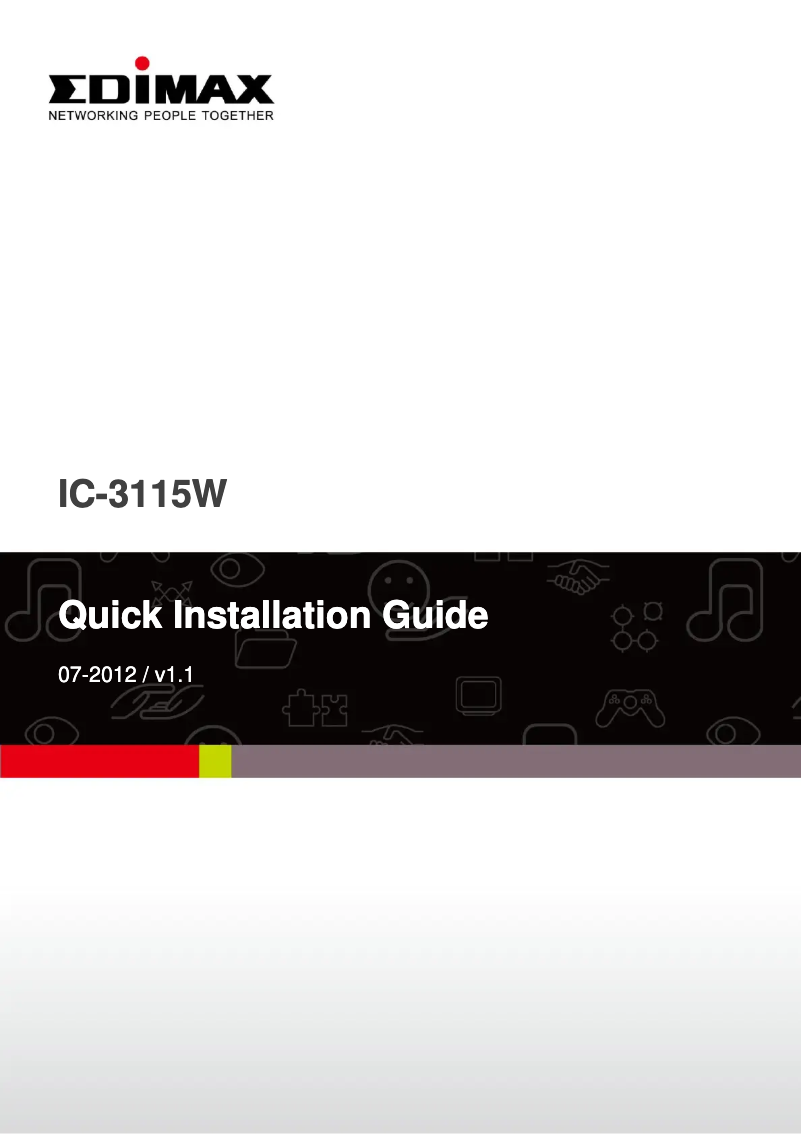 Image de la première page du manuel de l'appareil IC-3115W