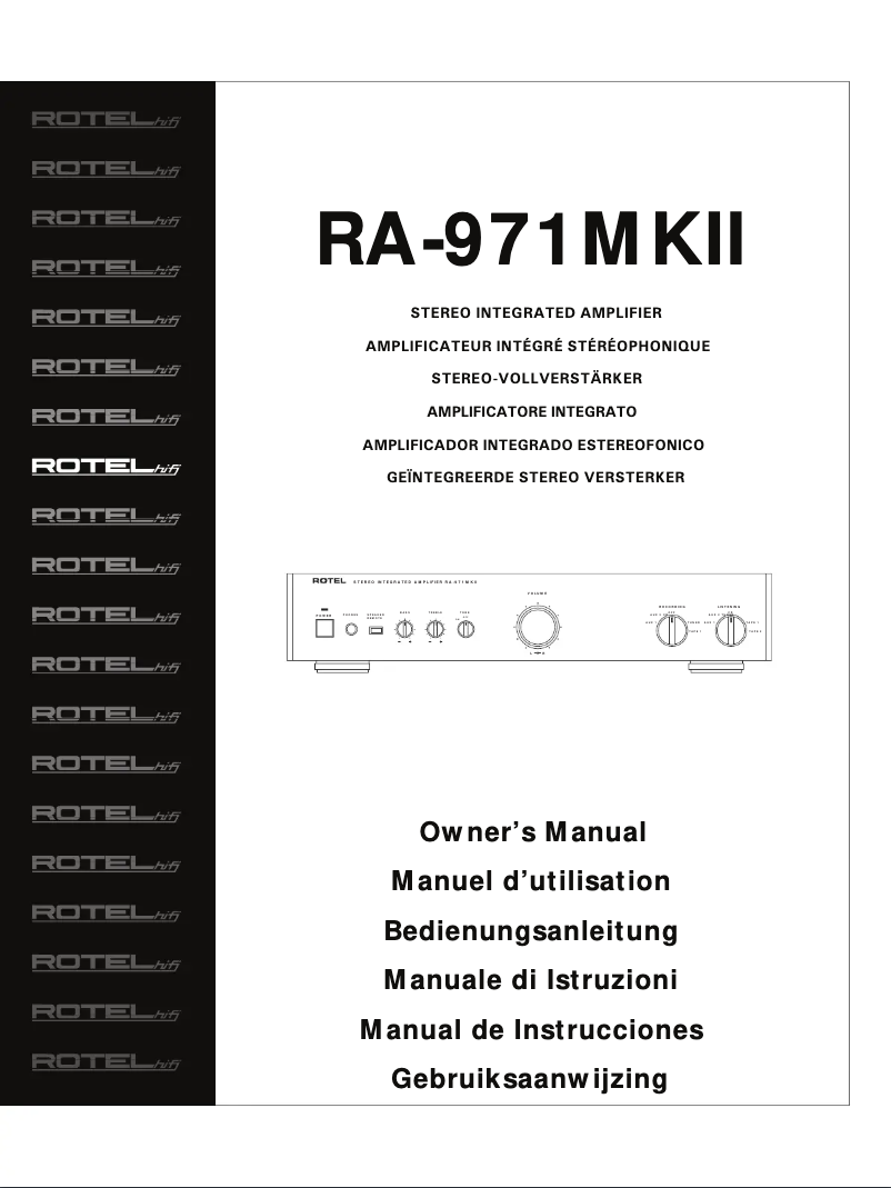 Image de la première page du manuel de l'appareil RA-971 MKII