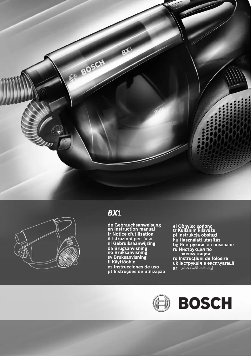 Página 1 del manual Manual de usuario Bosch BX12101
