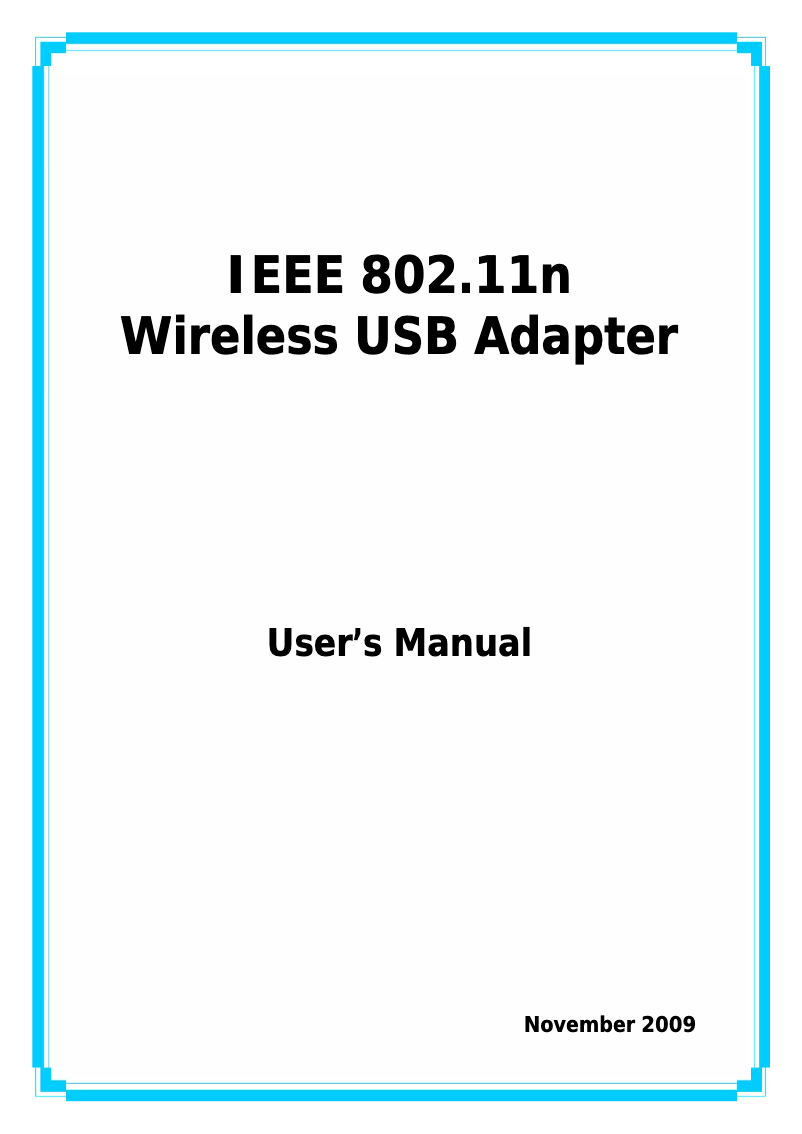 Page 1 de la notice Manuel utilisateur Lindy IEEE 802.11n