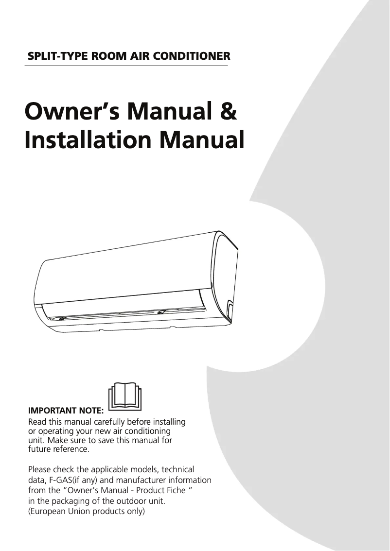 Page n°1 - Manuel utilisateur Comfee MSAFBU-12HRDN8-QRD0FGW