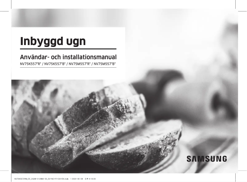 Page 1 de la notice Manuel utilisateur Samsung NV75K5572RM