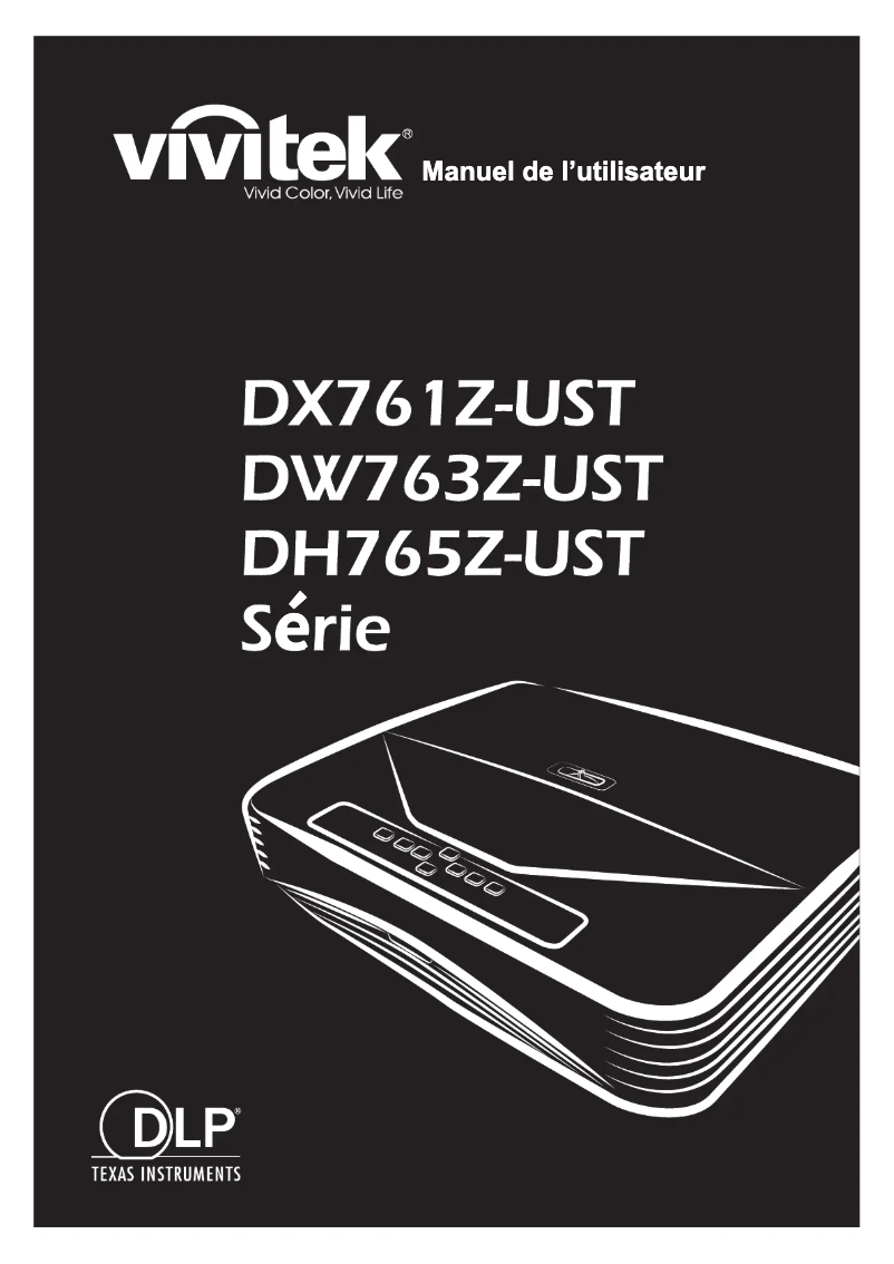 Image de la première page du manuel de l'appareil DW763Z-UST
