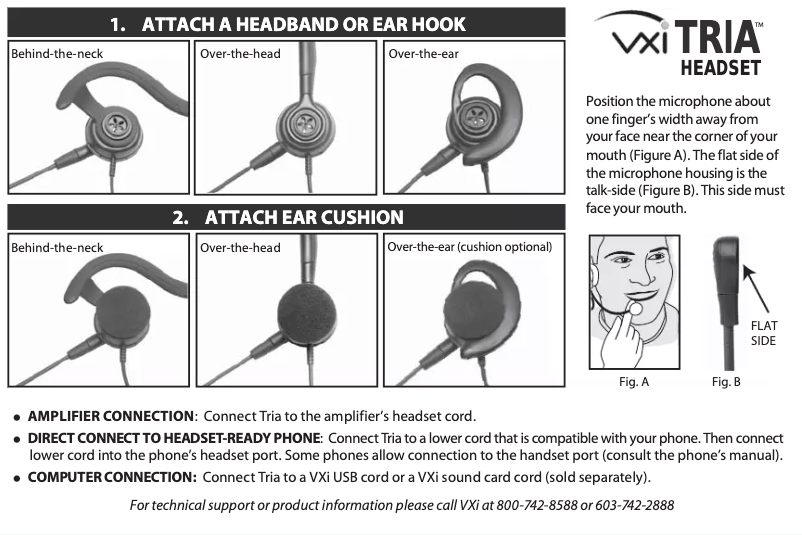 Page 1 de la notice Manuel utilisateur VXi Tria P