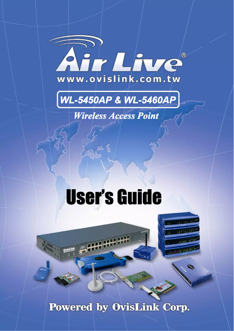 Page 1 de la notice Manuel utilisateur AirLive WL-5450AP
