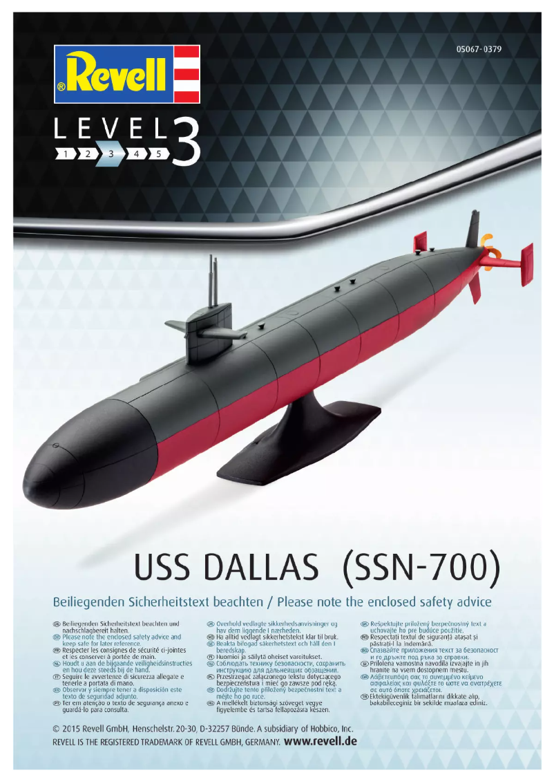 Image de la première page du manuel de l'appareil USS Dallas (SSN-700)