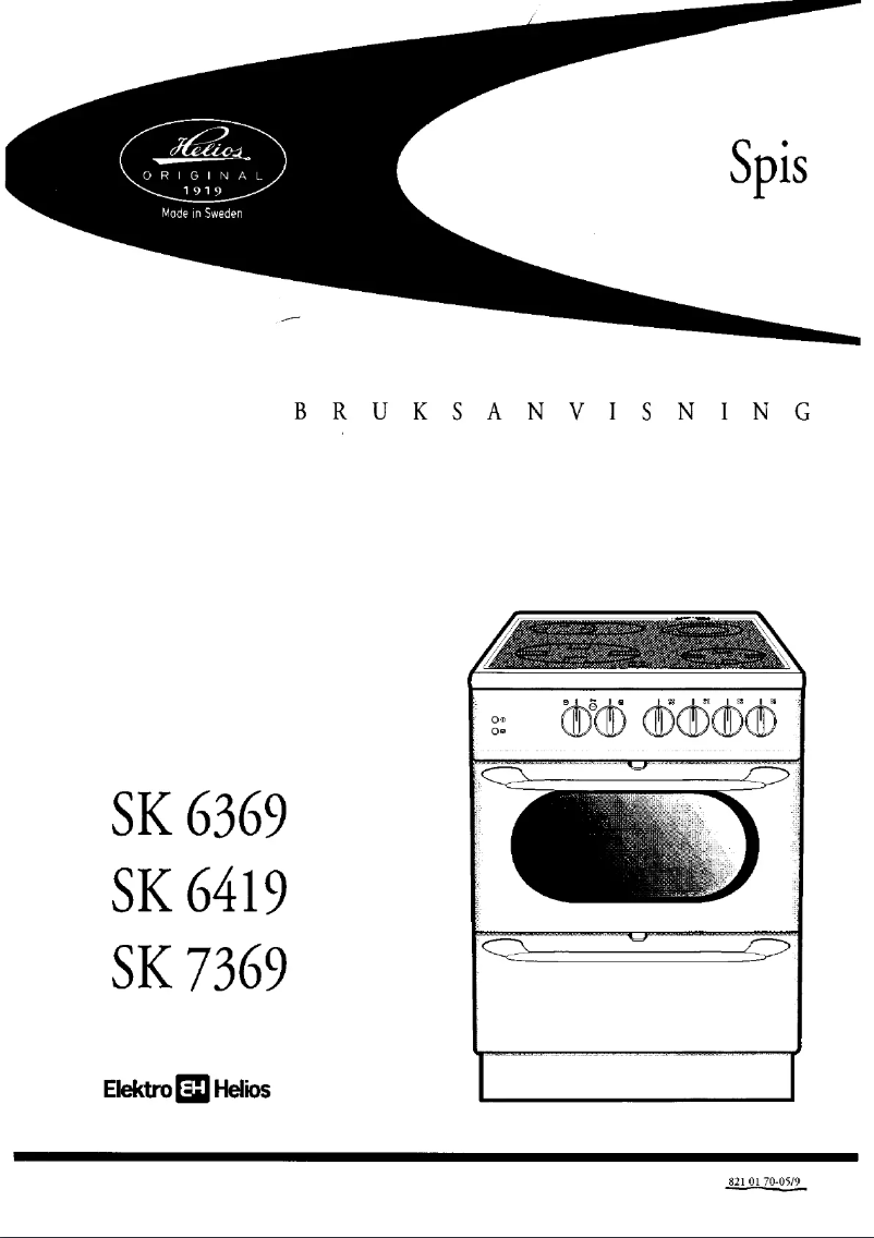 Page n°1 - Manuel utilisateur Elektro Helios SK6419