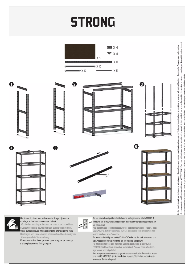 Page 1 de la notice Manuel utilisateur Sencys Strong (177x90x45)