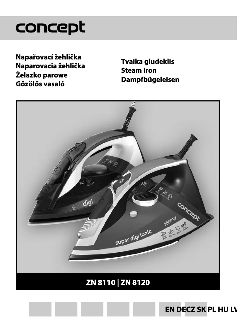 Page 1 de la notice Manuel utilisateur Concept ZN 8120