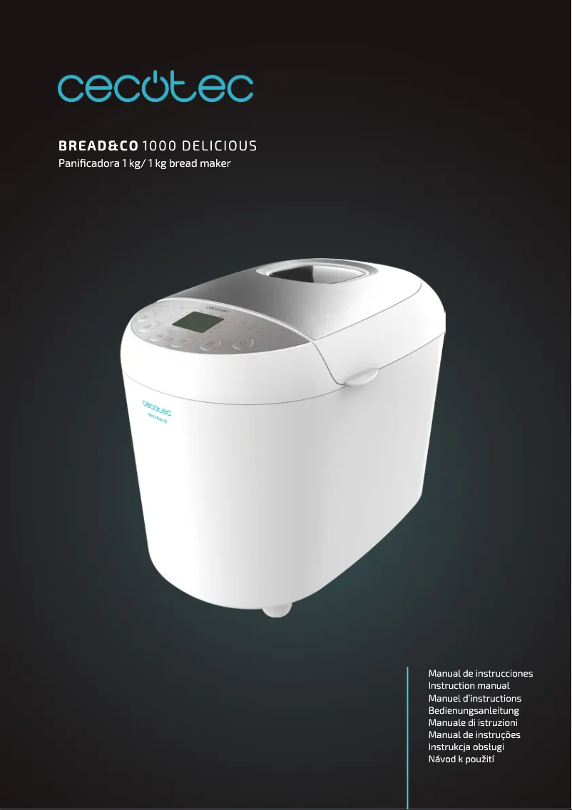 Page n°1 - Manuel utilisateur Cecotec Bread&Co 1000 Delicious