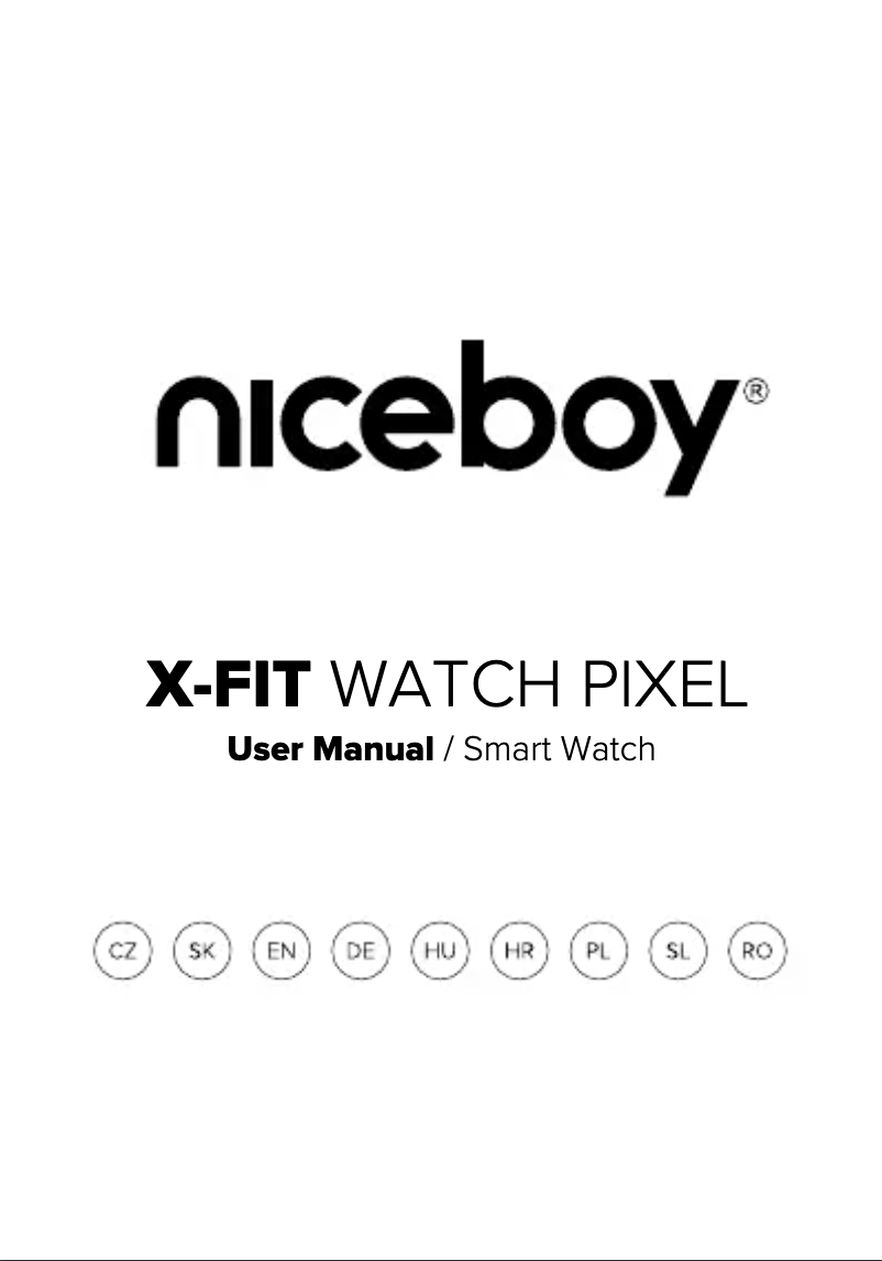 Image de la première page du manuel de l'appareil X-Fit Watch Pixel